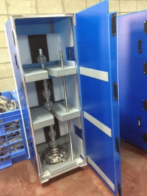 シャンデリアスタンド用プラダン(ダンプラ)ケースS式キャスター付き 【神奈川 プラダン加工 オーダーメイド】