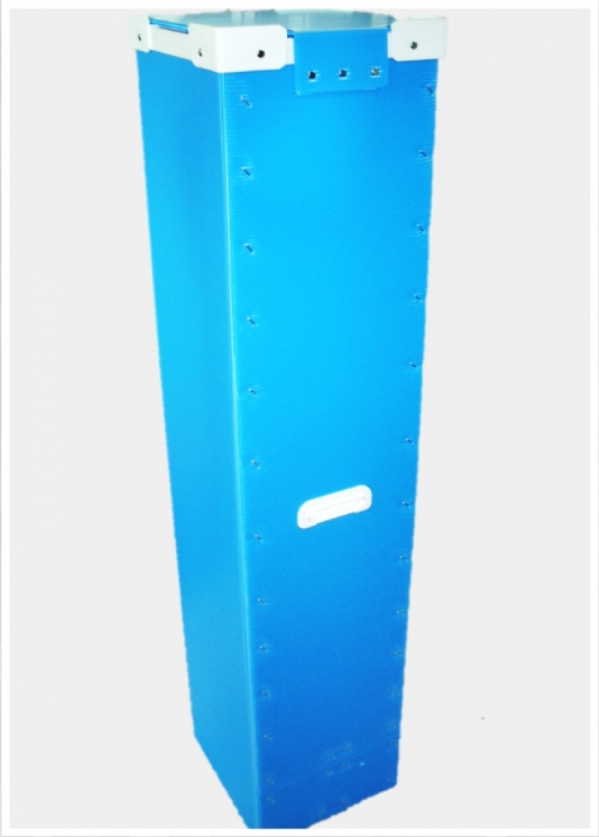 蛍光灯(水銀使用製品産業廃棄物)収納用プラダンケース